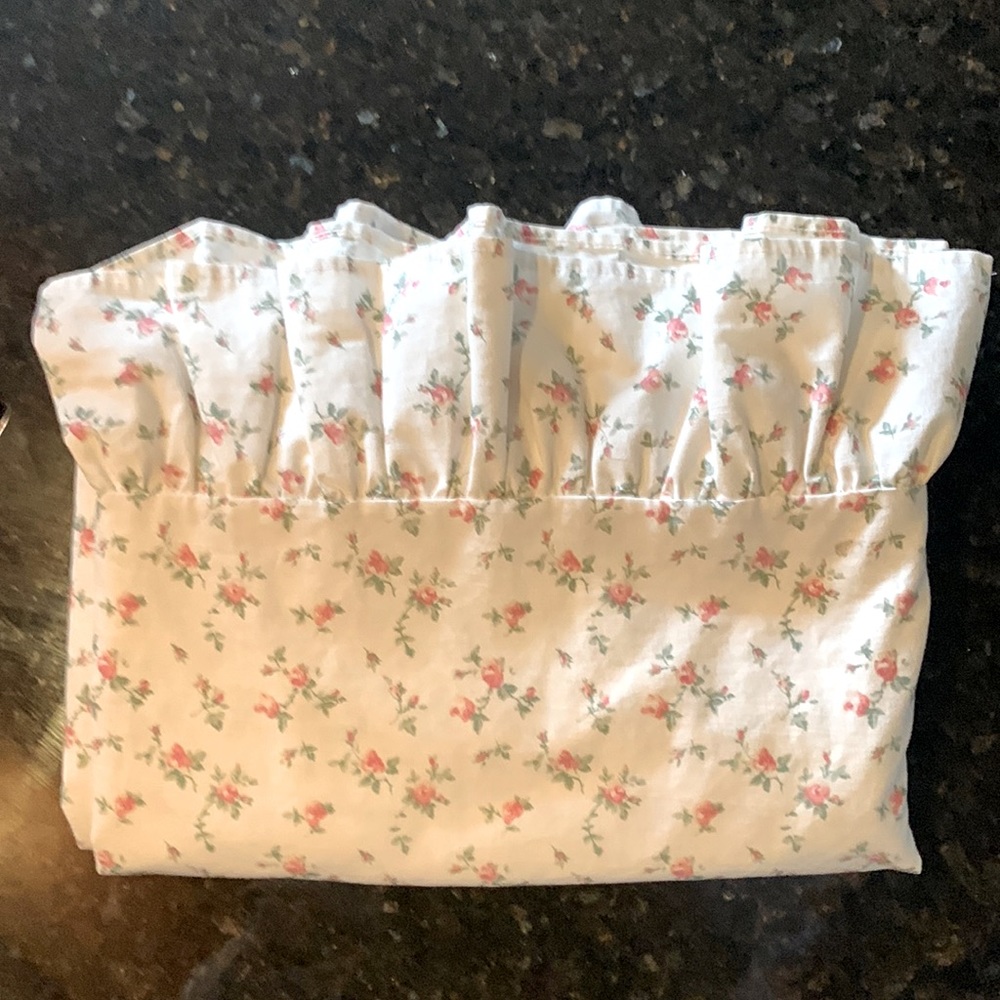 Ruffle Floral Twin Flat Sheet by Ralph Lauren